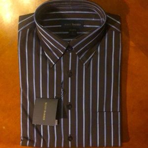 Scott Barber striped button down dress shirt